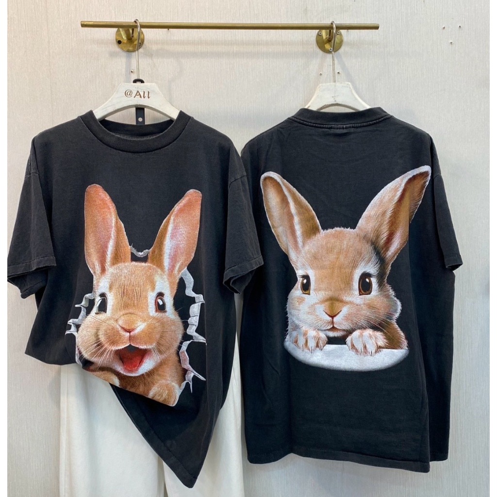 เสื้อยืดผ้าฟอก Unisex Cotton งานใหม่ ทำเก่า ผ้าฟอกเฟดนุ่มไร้ตะเข็บข้าง สกรีนลาย หน้าหลัง ฟอกเฟด