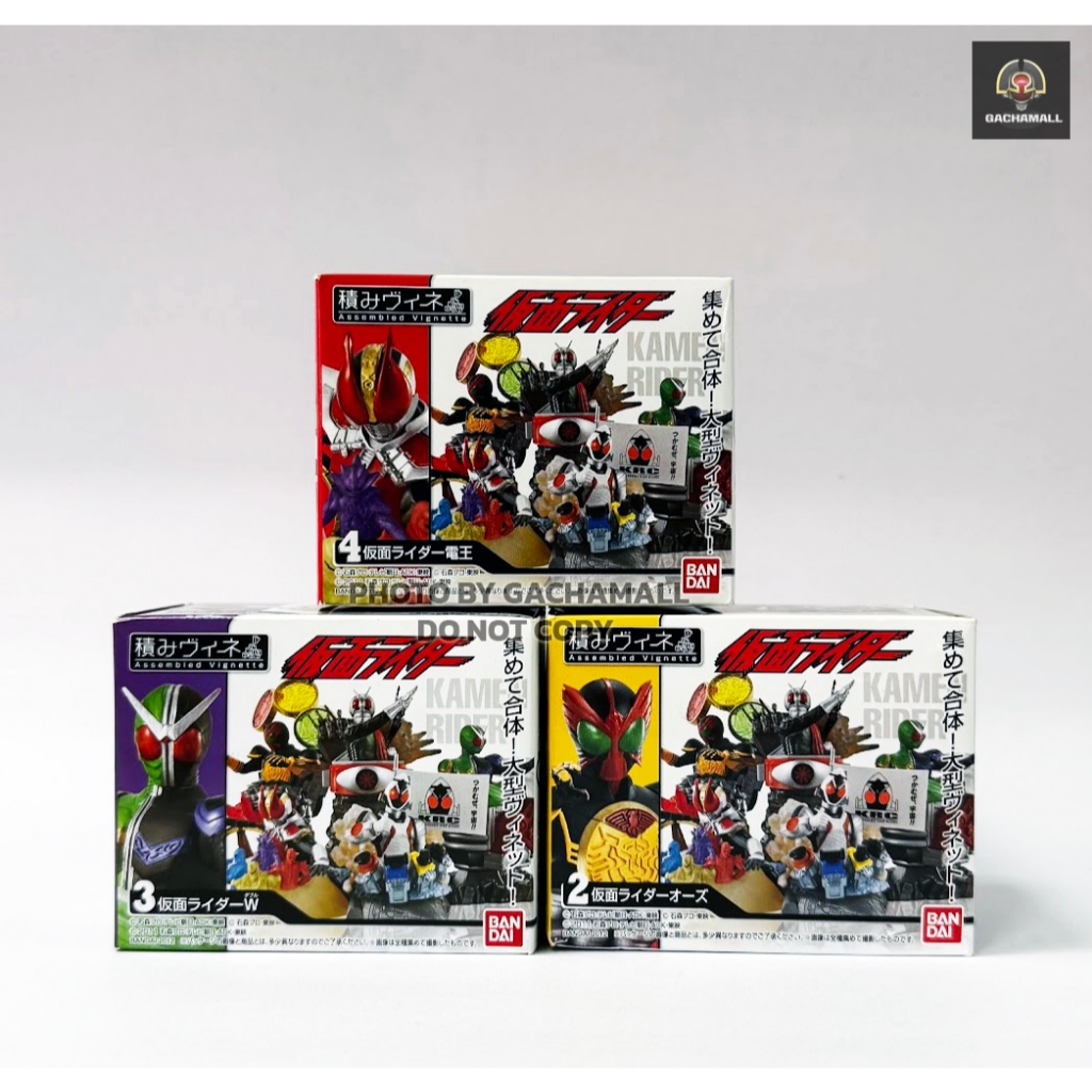 โมเดล มาสไรเดอร์ โอส ดับเบิ้ล เดนโอ kamen rider double ooo Den-o  assamble diorama double คละแบบ นำเ