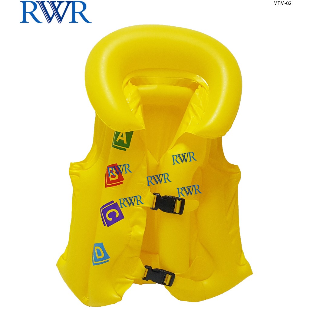 RWR เสื้อชูชีพเด็กเป่าลม สีเหลือง รุ่น MTM-02