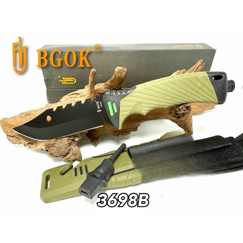 อุปกรณ์เดีนป่าBGOK-3698Bมีดพกพามีดเดีนป่าทำครัวสินค้าแท้พร้อมส่ง