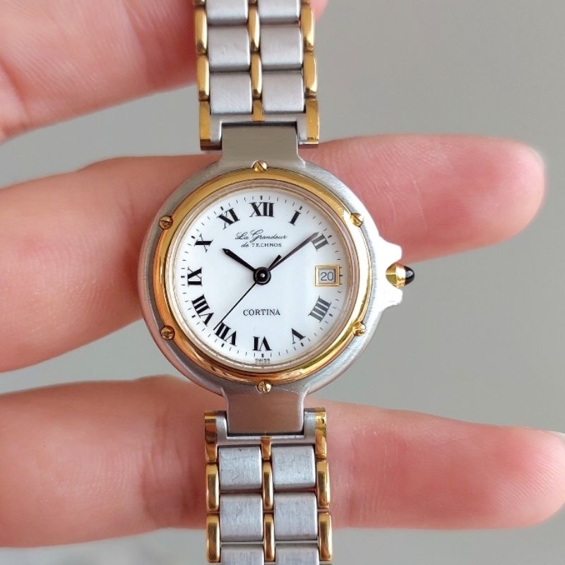 นาฬิกา La grandeur de TECHNOS  Cortina swiss made มือสองของแท้100%