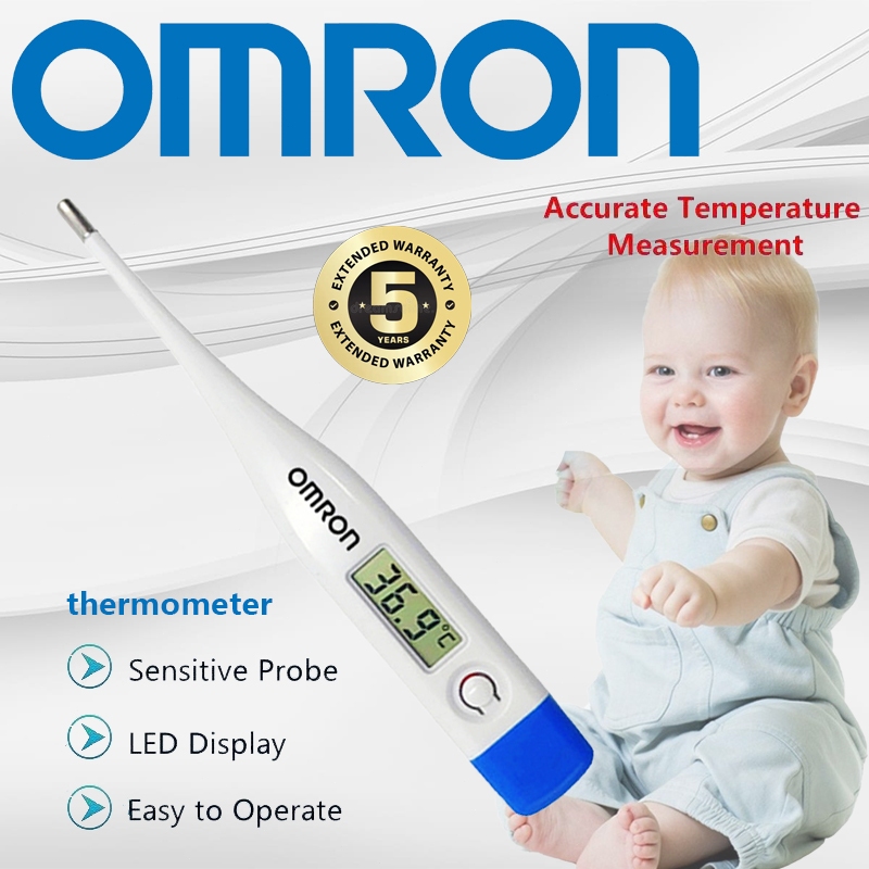 Omron Digital Thermometer[เป็นทางการ] ออมรอน เทอร์โมมิเตอร์ เครื่องวัดอุณหภูมิ ปรอทวัดไข้ แบบดิจิตอล