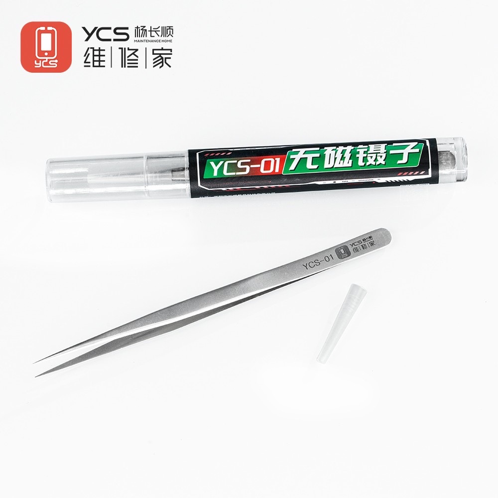แหนบ YCS-01 ป้องกันไฟฟ้าสถิตย์สแตนเลสสที่มีความแม่นยำสูง ทนความร้อนสูงและะแข็งแรง