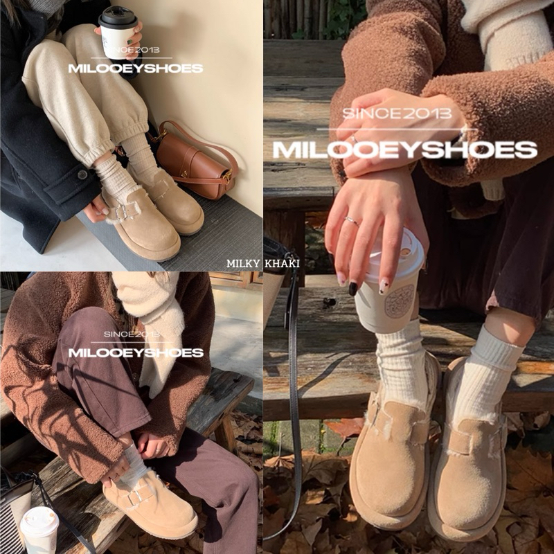 (ใช้โค้ดลดเพิ่ม 20%) Milooey Puff Pine Cone Shoes