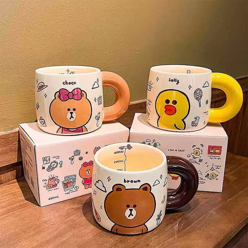 พร้อมส่ง แก้วมัคเซรามิกไลน์เฟรนด์ Mug