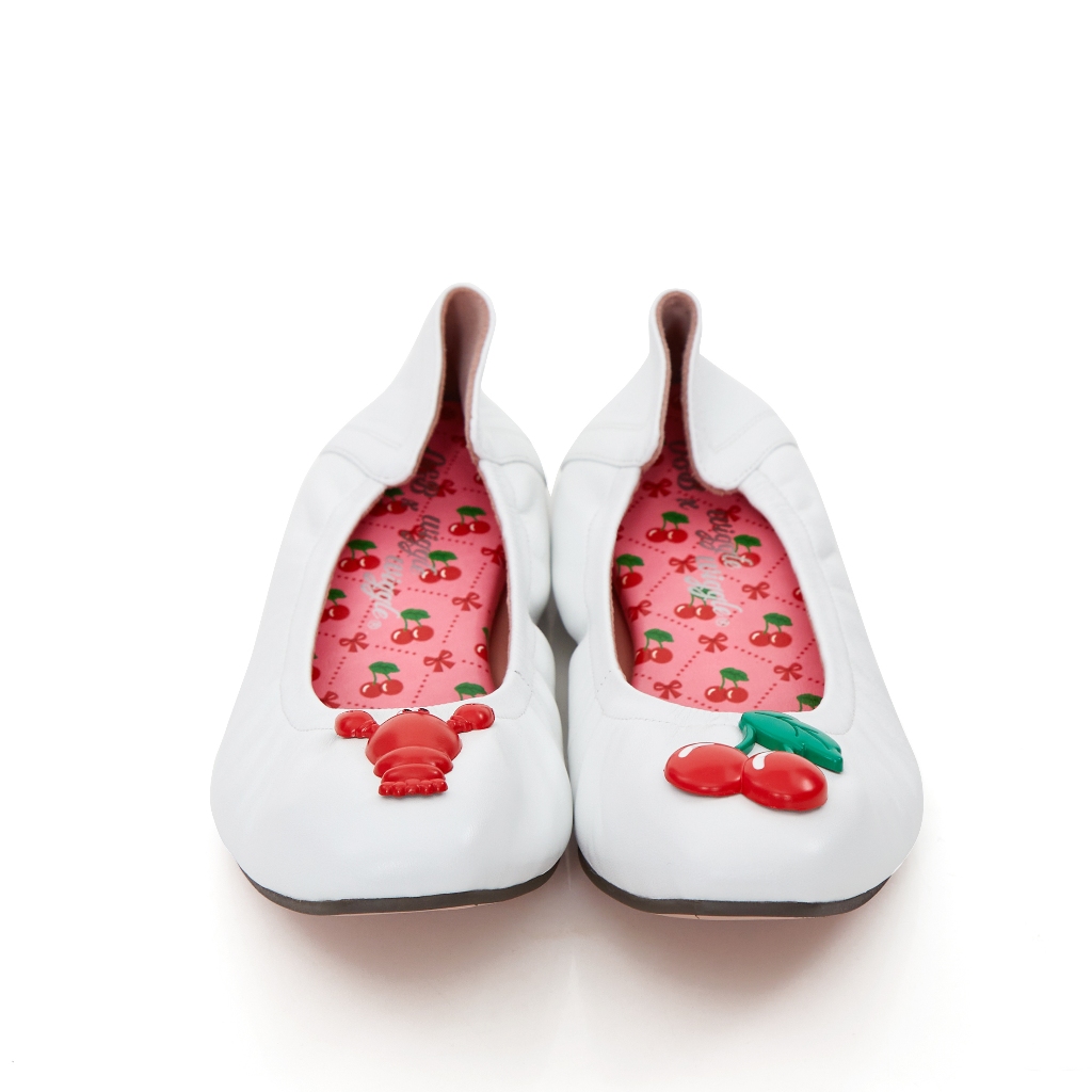 O&B รองเท้าหนังแกะ รุ่น AUDREY HAPPINESS II IN WHITE BLISS-11246SS07600F_F4WTXX