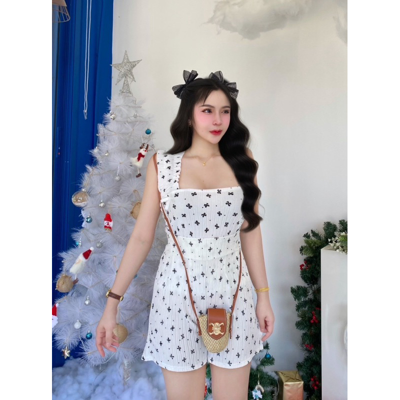 ชุดเซ็ตงานโบว์ เสื้อ+กางเกง
