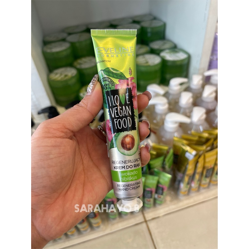 Eveline Cosmetics I Love Vegan Food Avocado And Hibiscus Hand Cream 50ml.