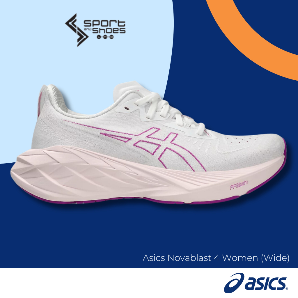 Asics Novablast 4 (หน้าเท้ากว้าง) สำหรับผู้หญิง