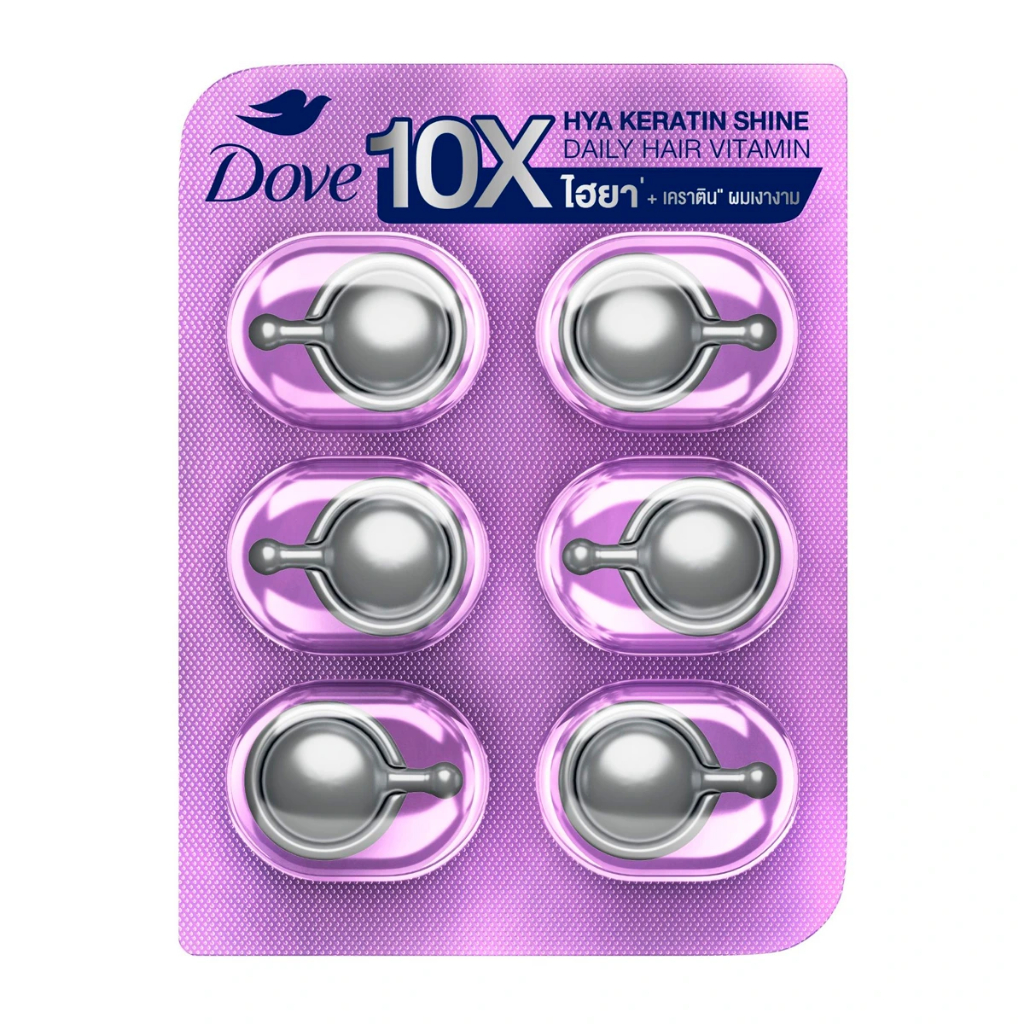 DOVE HYA-KERATIN SHINE โดฟ ไฮยา-เคราติน  วิตามิน 1 มล