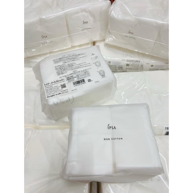 IPSA Silk Cotton สำลีอิปซ่า 120 แผ่น