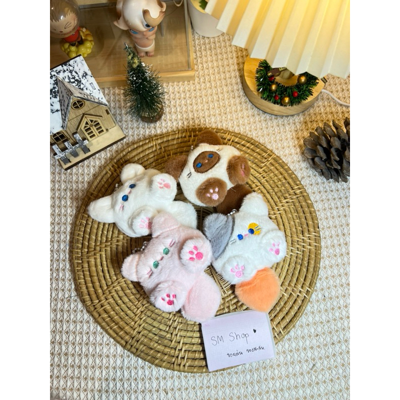 พร้อมส่ง พวงกุญแจน้องแมว พวงกุญแจห้อยกระเป๋า คละสี