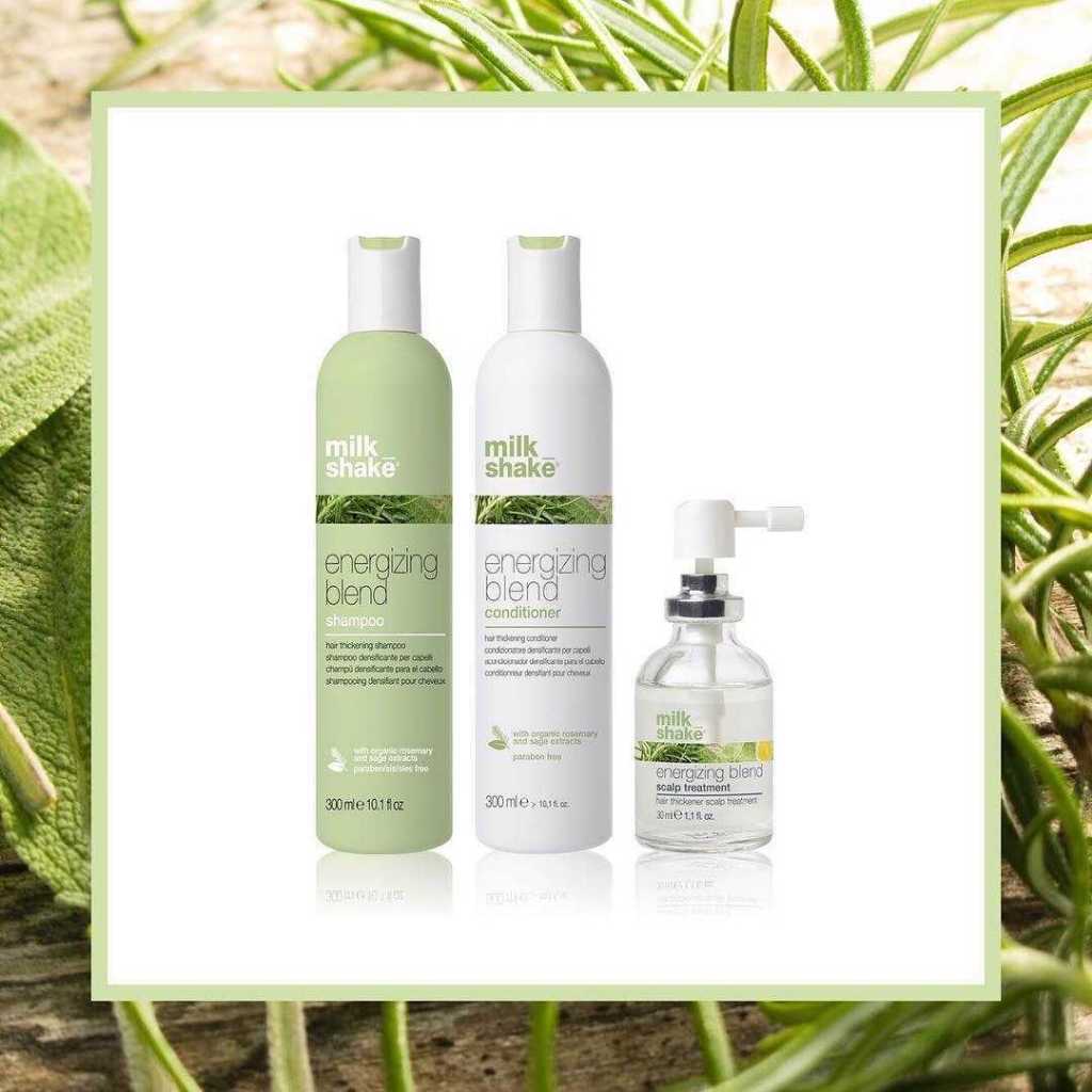 Milk Shake Energizing Blend Shampoo / Conditioner / Scalp Treatment แชมพูลดการหลุดร่วงของเส้นผม ให้ผ