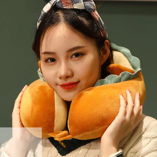 หมอนรองคอ สำหรับเดินทาง รูปตัวยู หนานุ่ม ลายการ์ตูนน่ารัก