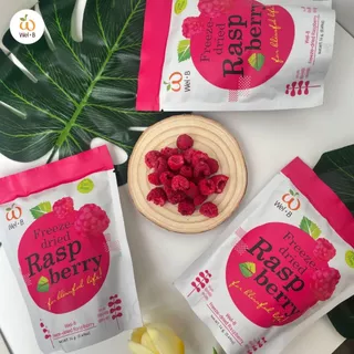 Wel-B Freeze-dried Raspberry 14g (ราสเบอร์รี่กรอบ 14 กรัม) 1 ซอง