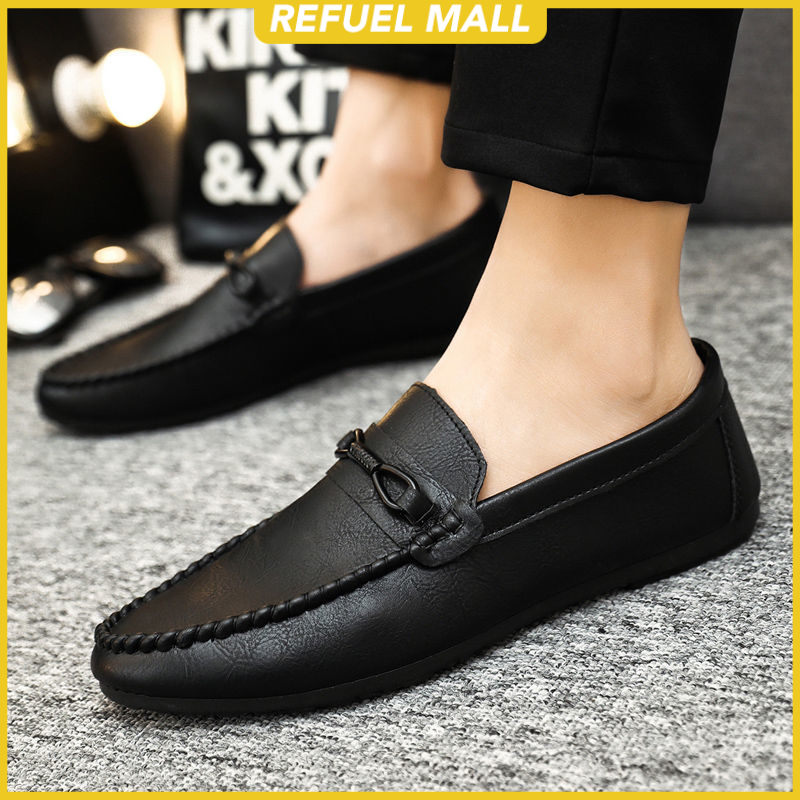 ⚡จัดส่งจากประเทศไทย⚡Loafers รองเท้าสลิปลำลองสำหรับผู้ชาย รองเท้าโลฟเฟอร์ รองเท้าหนังผู้ชาย สำหรับผู้ชาย,ขนาดใหญ่ 40-45