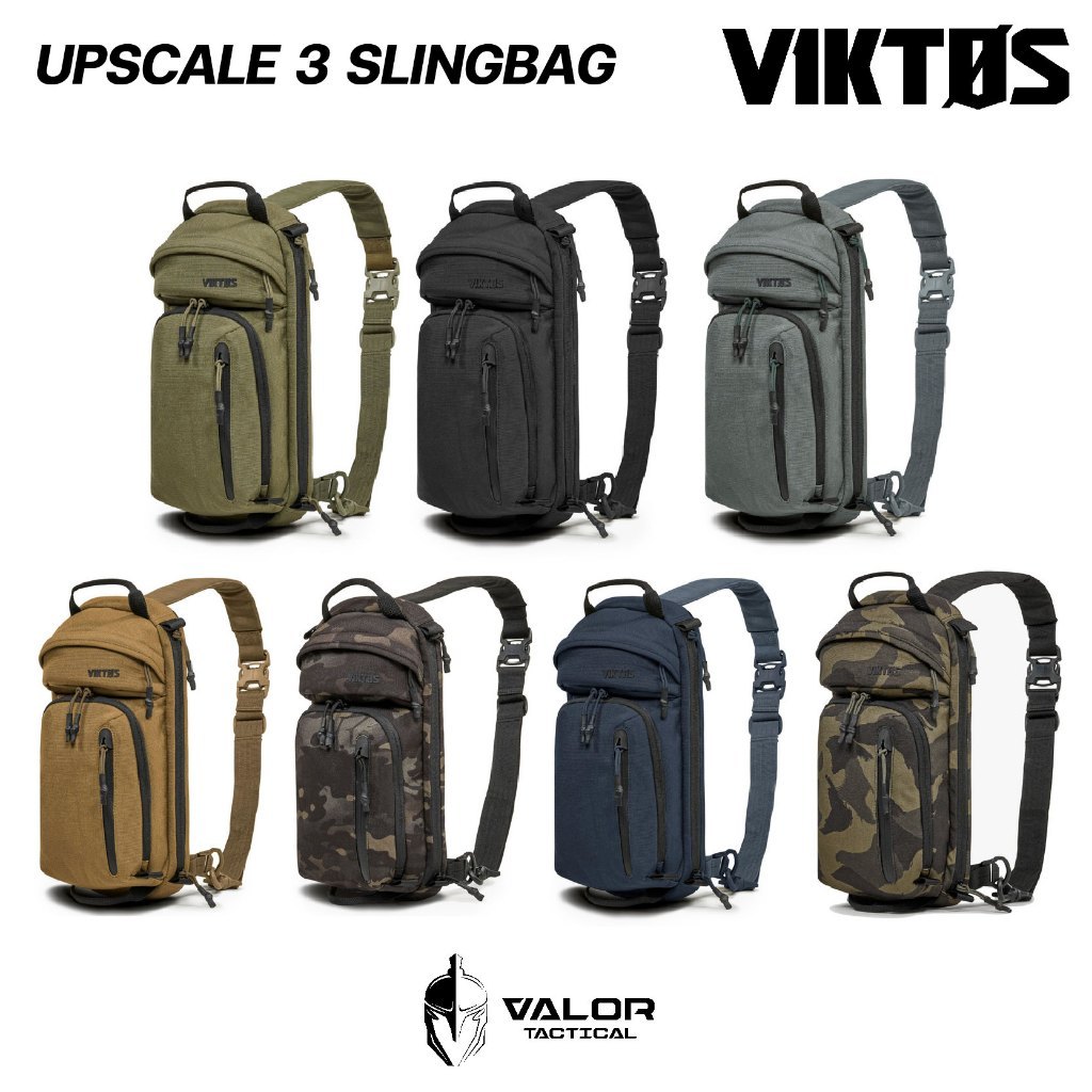 VIKTOS - Upscale3 Slingbag กระเป๋าเป้ คาดหน้าอก สะพายข้าง วัสดุไนลอนกันน้ำ ขนาด 15 x 7 x 5 นิ้ว