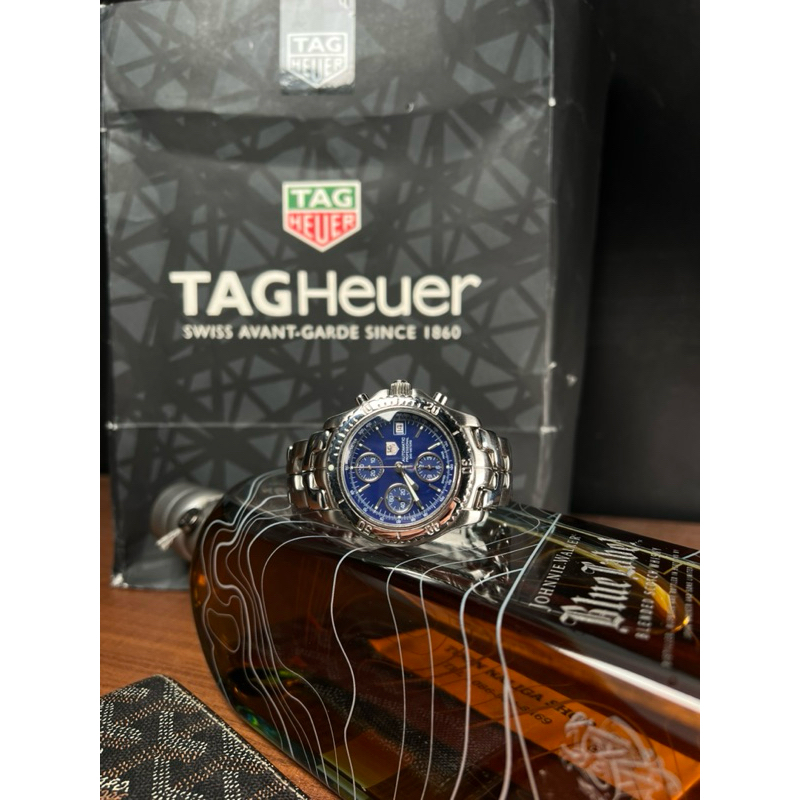 Tag Heuer Link Automatic Chronograph Blue Dial Ref. CT2110