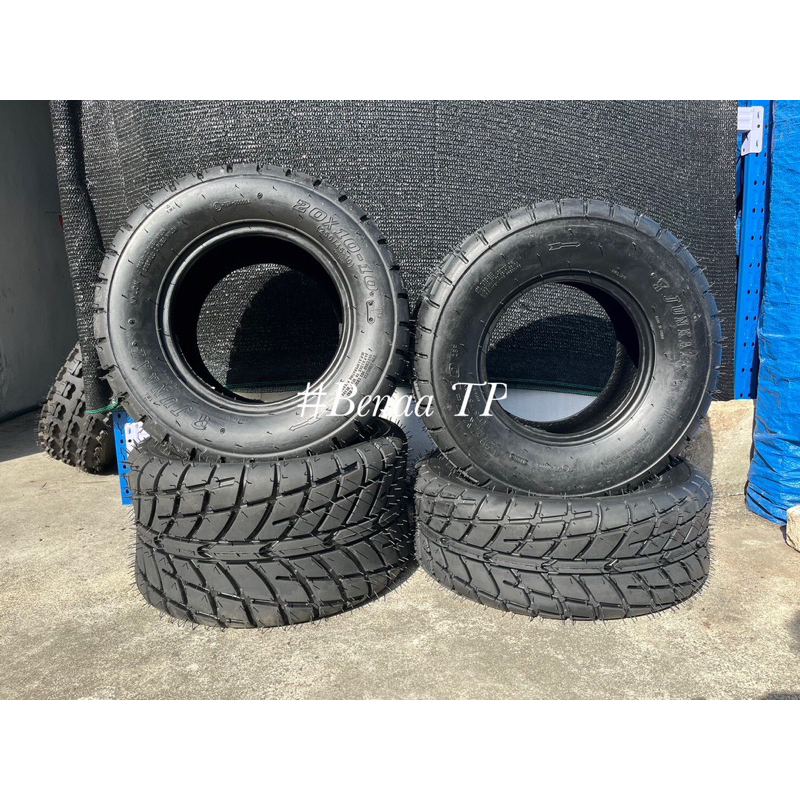 21x7-10/20x10-10.ยางขอบ10ลายเรียบ. เฉพาะยางเอทีวีทางเรียบขอบ10และยางพร้อมกระทะทางเรียบรอบ 10 (ราคาต่อ1 เส้น)