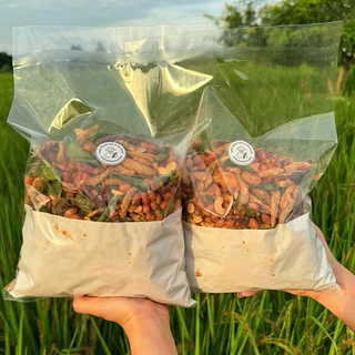 3 แซ่บ ถั่วทอดสมุนไพร รสต้มยำ แบบถุง 1 kg (ถั่วลิสง,เม็ดมะม่วง,ปลากรอบโรยงา)