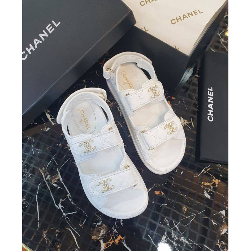 ( พร้อมส่ง ) CC sandals White/Black รุ่นฮิต พร้อมส่งค่า