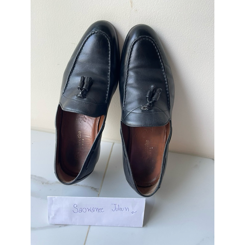 ขายรองเท้าทำงานชาย  GUY LAROCHE TASSEL LOAFER SHOES  SIZE 6