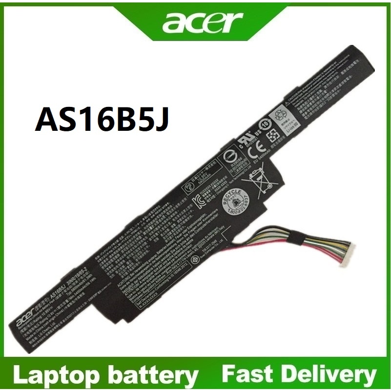 ACER Battery แบตเตอรี่ ของแท้ Acer Aspire (F15 F5-573 F5-573G E5-575 E5-575G) Model AS16B8J AS16B5J ใช้ร่วมกันได้