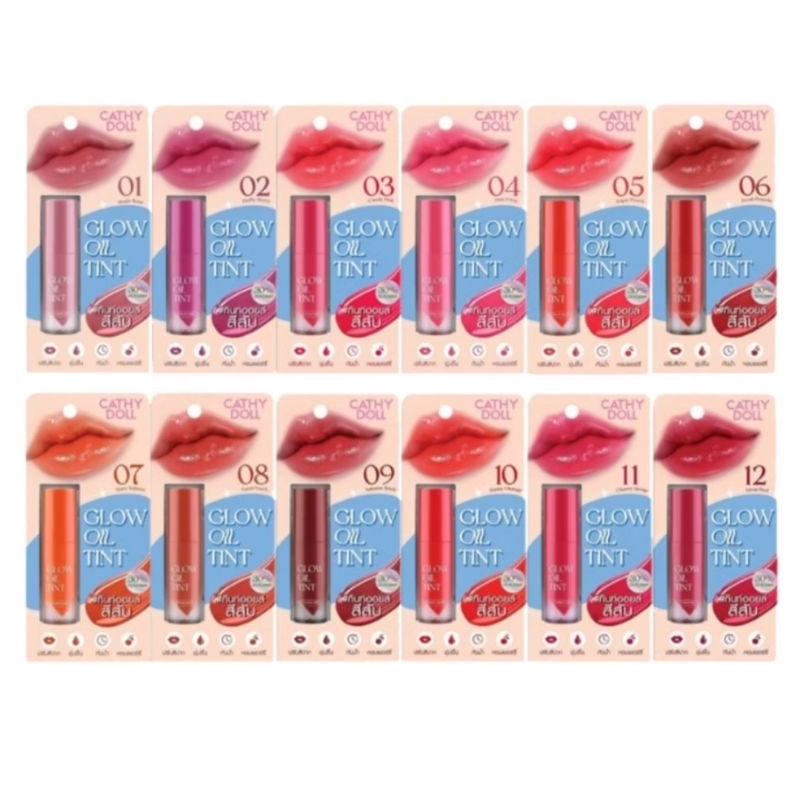 (1ชิ้น)[ลิปทินท์เนื้อออยล์] Cathy DollGlow Oil Tint เคที่ดอลล์ โกลว์ ออยล์ ทินท์ ปากฉ่าวาว 2.4g รูปที่ 7