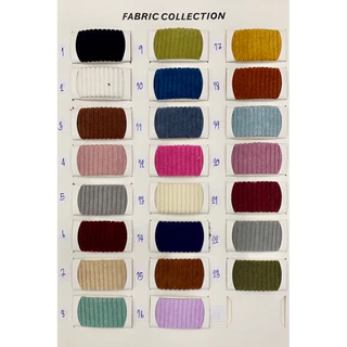 ผ้าลูกฟูก Corduroy fabric(แจ้งสีทางแชท หรือหมายเหตุได้เลยค่ะ)เลือกสีผ้าจากรูปภาพถัดไป