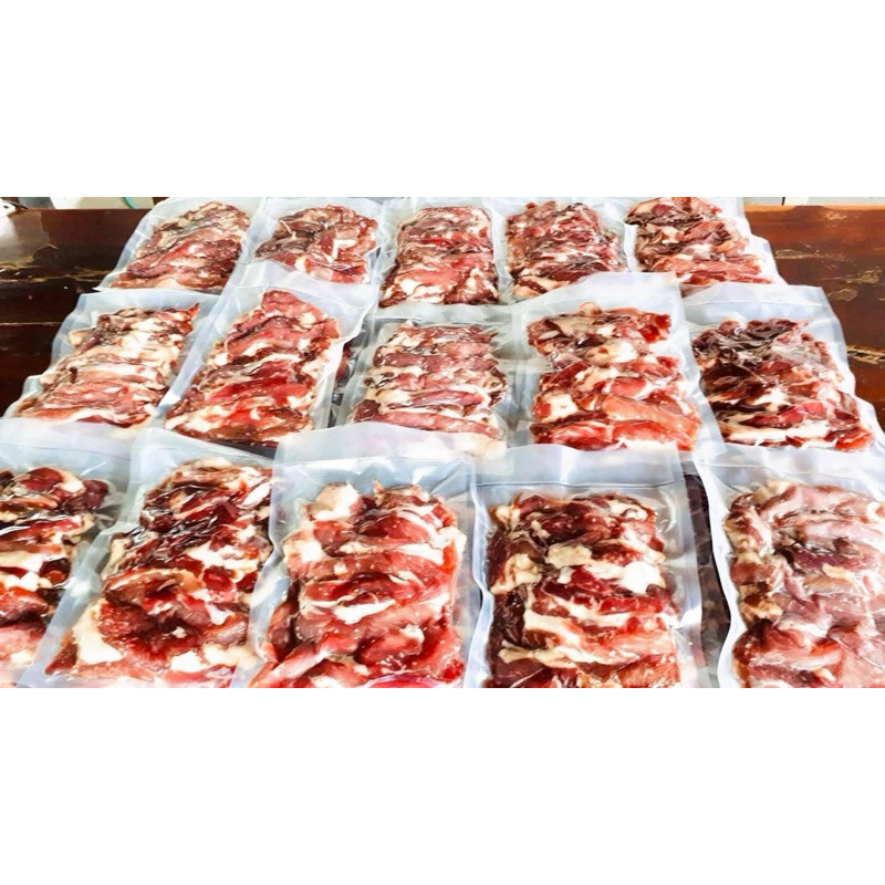 สันคอหมูแดดเดียวนุ่มละลายในปาก 200กรัม By.หมูหวานน้ำพริกน้ำย้อย