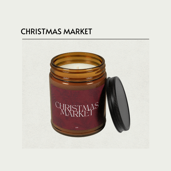 AIRI STUDIO เทียนข้าว กลิ่น CHRISTMAS MARKET