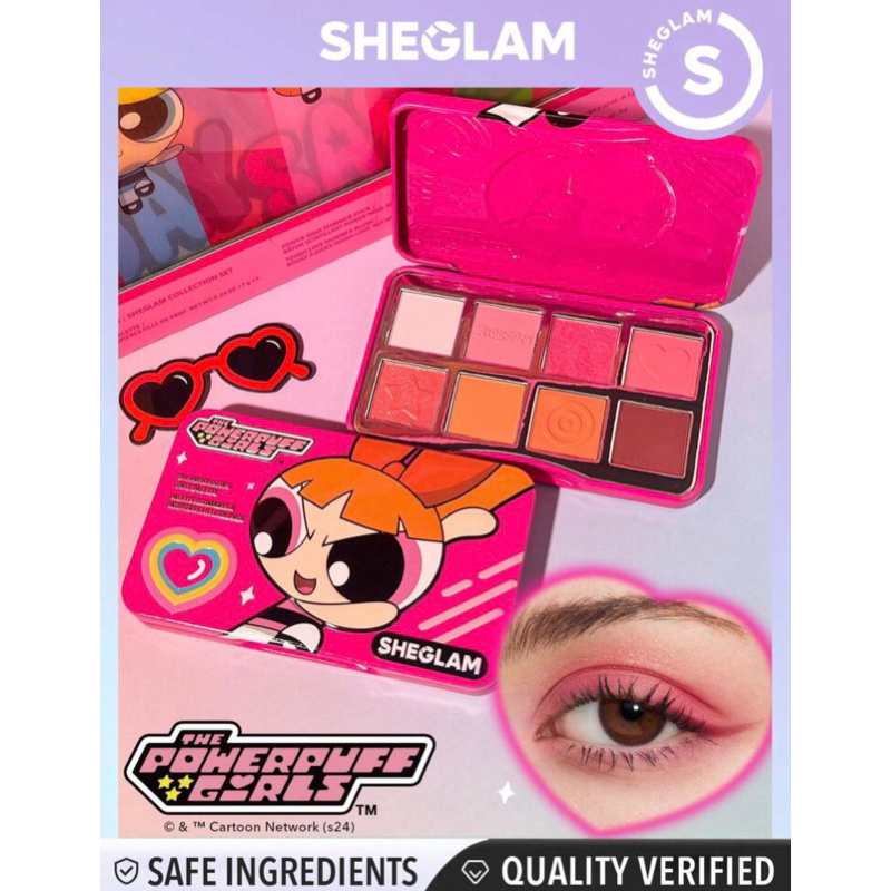The Powerpuff Girls X SHEGLAM พาเลทอายแชโดว์ ของแท้100% (สินค้าพร้อมส่ง!!)