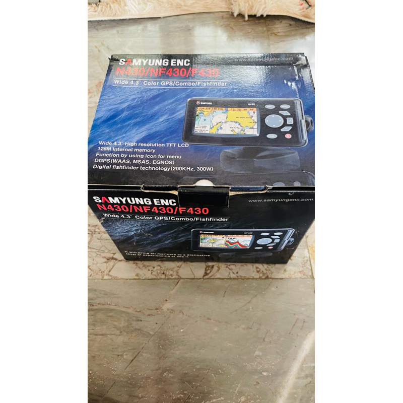 ส่งฟรี!! GPS ดาวเทียม+ซาวเดอร์ เครื่องหาปลา แผนที่ SAMYUNG NF430V จอตั้ง 4.3" พร้อมหัว​ สายไฟอุปกรณ์