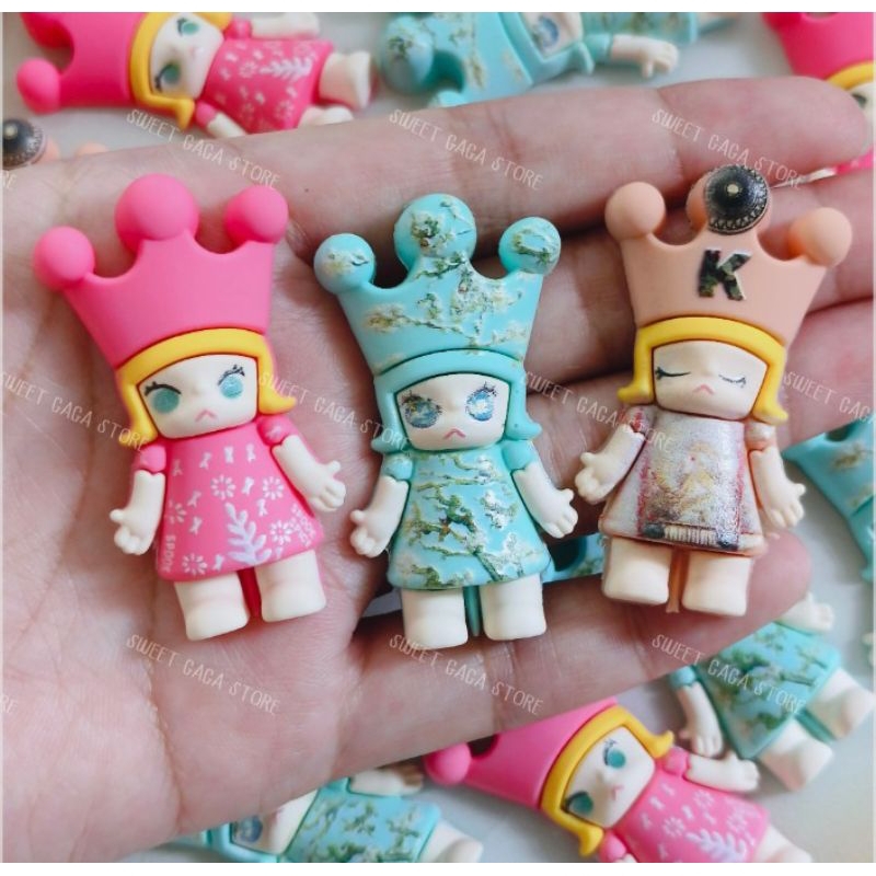 SWEETGAGA >> ตัวติดรองเท้า กระเป๋า น้องมอล x มง งานยางสกรีนลาย สามารถติดตกแต่ง DIY ได้ตามชอบ #พร้อมส่งจากร้านไทย
