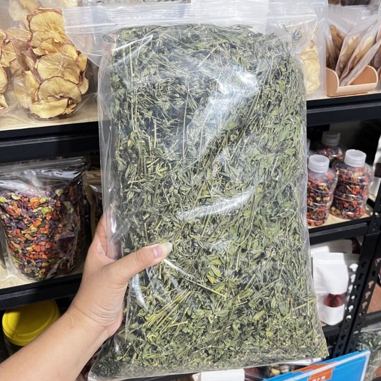 ในไลฟ์ลด100.-อัลฟาฟ่าอบลมร้อน ทั้งก้านใบ/คัดใบ ขนาด500g./1kg.