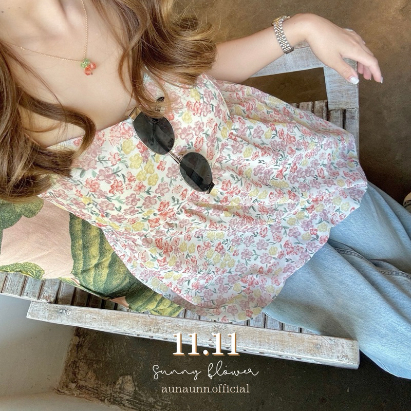 (aunaunn.official) Balloon top — เสื้อสายเดี่ยวทรงบอลลูน น่ารักมากกก