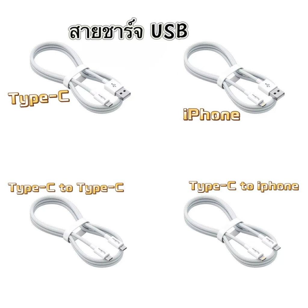 cxshop สายชาร์จUSB สำหรับ iphone Type-c / Type-c to Type-c/ Type-c to iphone ความยาว1เมตร