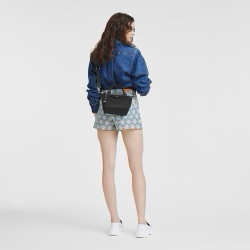Longchamp LE PLIAGE ENERGY XS HANDBAG สีBlack LE PLIAGE รีไซเคิล ECONYL