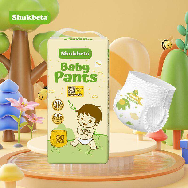 Shukebeta Day and night pants, 1 pack, 50 pieces, Baby Helper M-3XL, cheap baby diapers, dry diapers