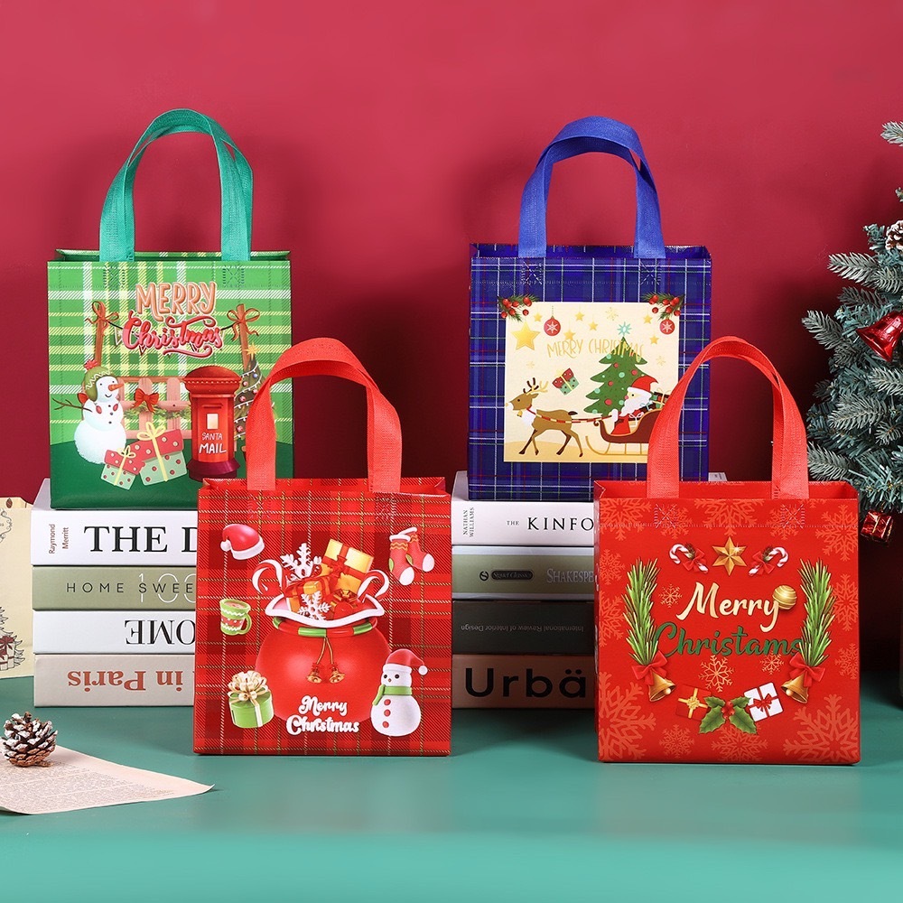 ✨ถุงหิ้ว กระเป๋าถือ ลายการ์ตูนน่ารักๆ ถุงผ้าไม่ทอ ผ้าสปันบอนด์ ถุงหิวช้อปปิ้ง พร้อมส่งจากไทย✨