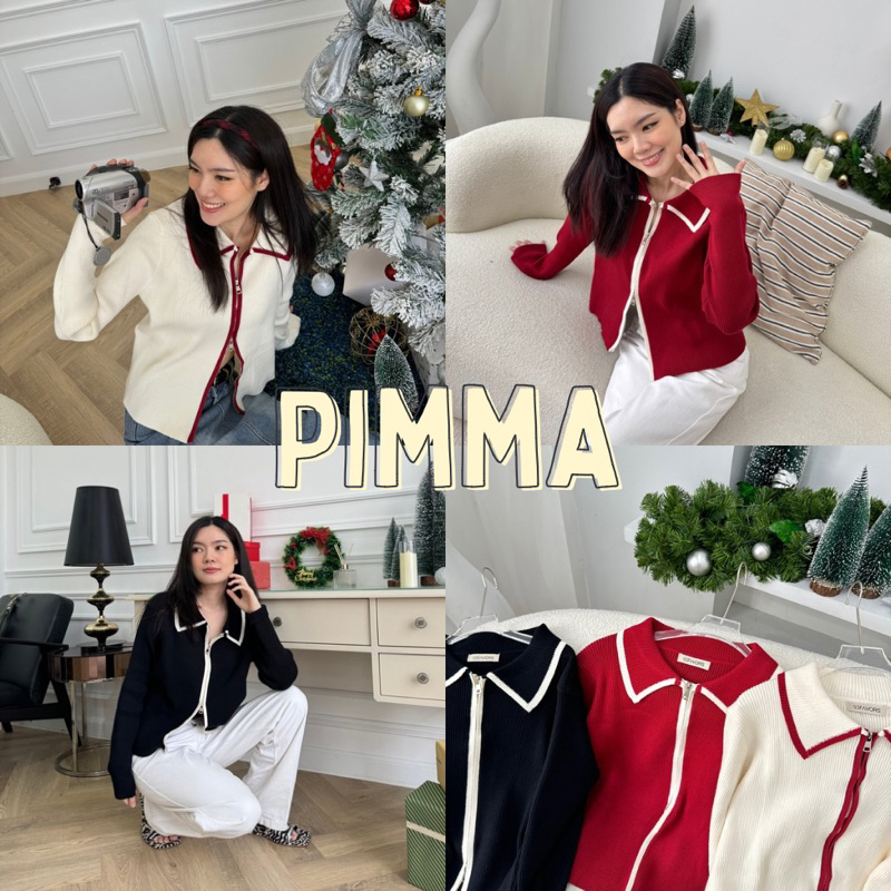 93FAVORSl “Pimma” เสื้อคลุมคาร์ดิแกน เสื้อไหมพรมแขนยาว