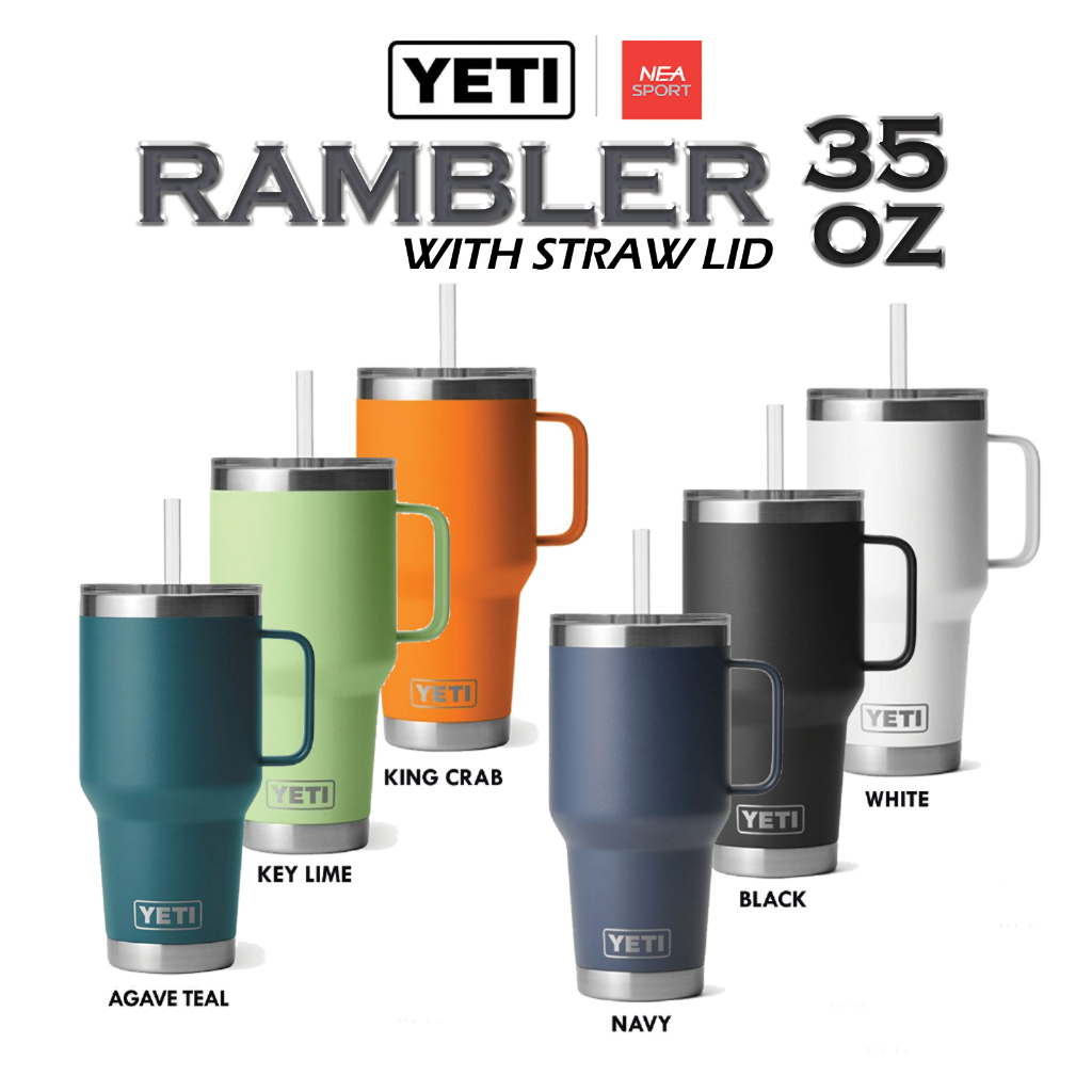 [ลด20% เก็บโค้ด 20XTRA1000] YETI RAMBLER 35 OZ MUG WITH STRAW LID เยติ ลิขสิทธิ์แท้