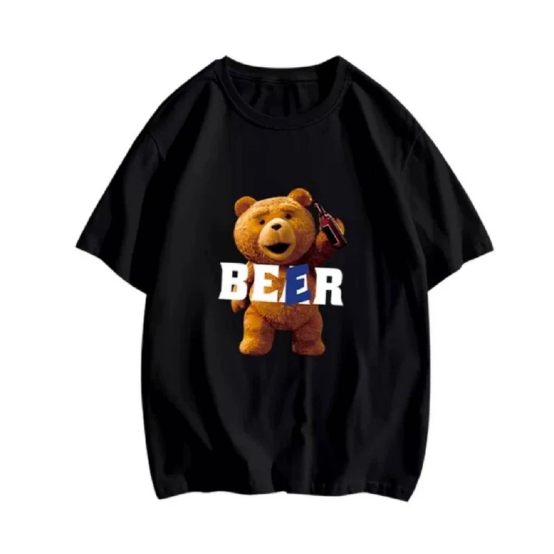 เสื้อ Oversize สไตล์เกาหลี kb07-หมีขวด #OVERSIZE