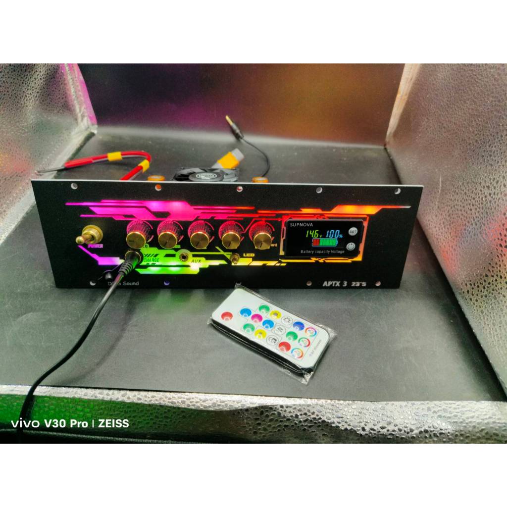 ชุดเพลท APTX 3 โม ไม่ย้ายสาย วัดแบตดิจิตอลมีไฟled