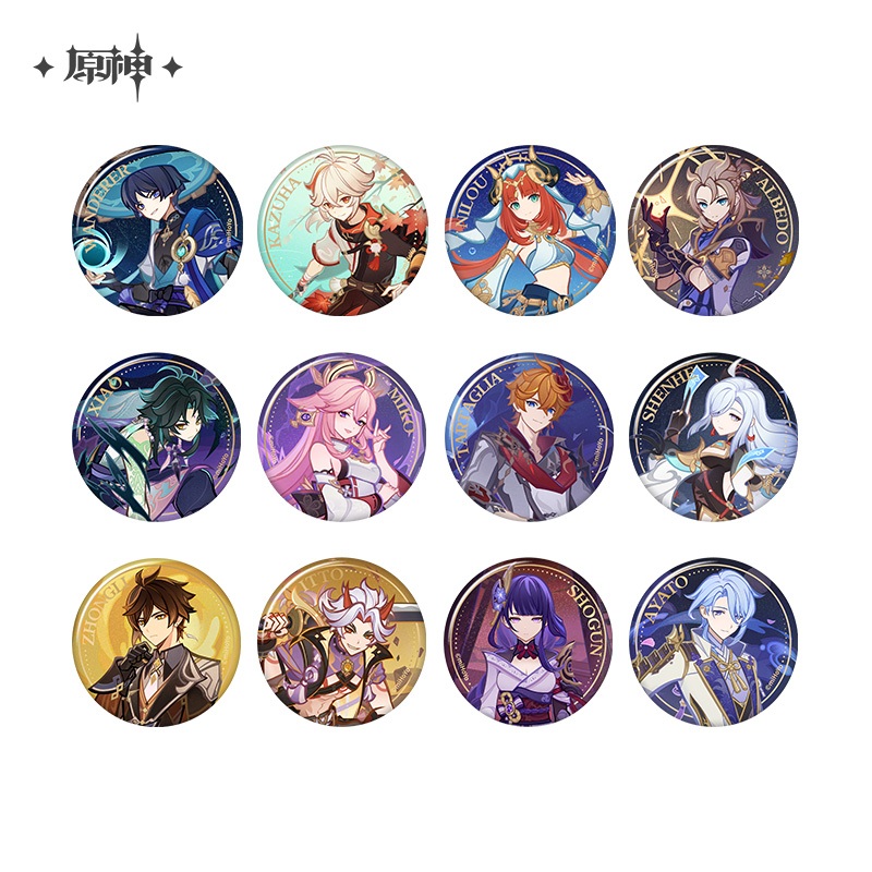 [ พร้อมส่ง / Official ] Genshin Impact TCG Theme - Badge เกนชิน อิมแพค เข็มกลัด ธีม TCG
