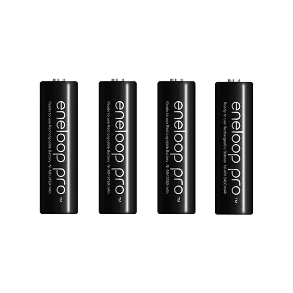 แท้ 100% ประกันศูนย์ AA 2000mAh, AAA 800mAh Pack 4 ก้อน Original Panasonic eneloop  ถ่านชาร์จ