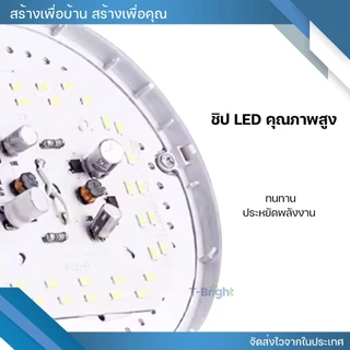 🔥T-Bright หลอดไฟ LED HighBulb 45W- 125W แสงสีขาว ชุดพร้อมสายไฟยาว 5เมตร กินไฟน้อยสว่างมาก E27