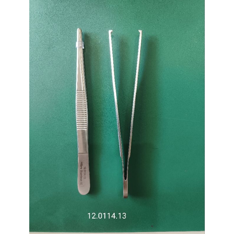 Hilbro 12.0114 TISSUE FORCEP-ปากคีบมีเขี้ยว ฟอร์เซฟมีเขี้ยว ที่คีบมีเขี้ยว