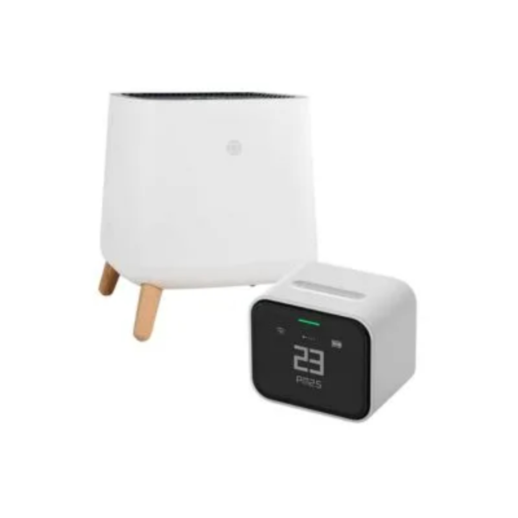เครื่องฟอกอากาศ Sqair + เครื่องวัดคุณภาพอากาศ Qingping Lite