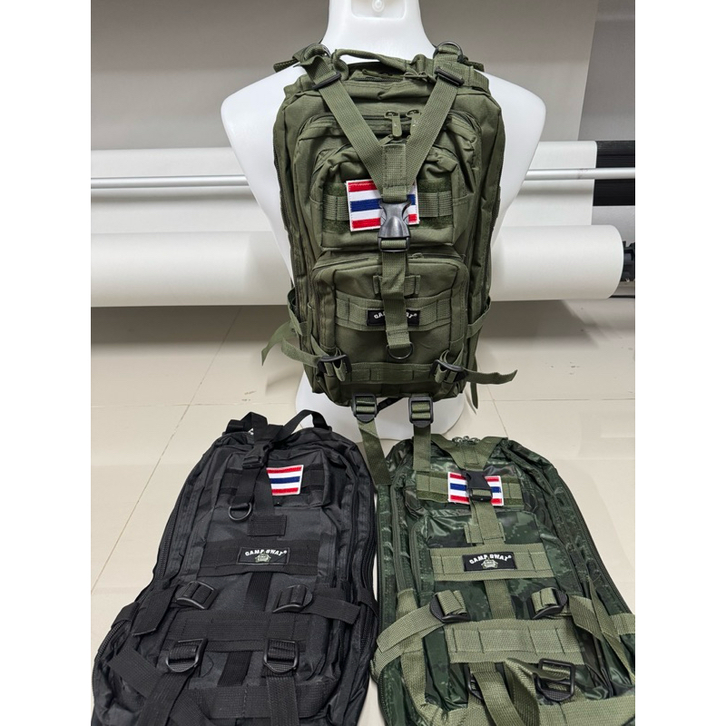 กระเป๋าสะพาย 30L กระเป๋าสะพายหลังทหาร เดินป่า เป้สะพายหลัง เป้ทหาร เดินป่า CAMP SWAT